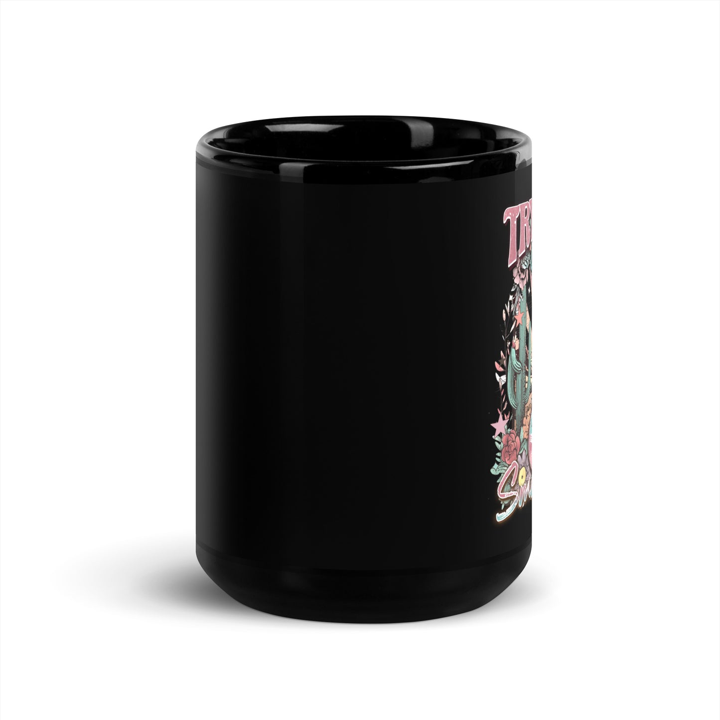 Try That Black Glossy Mug