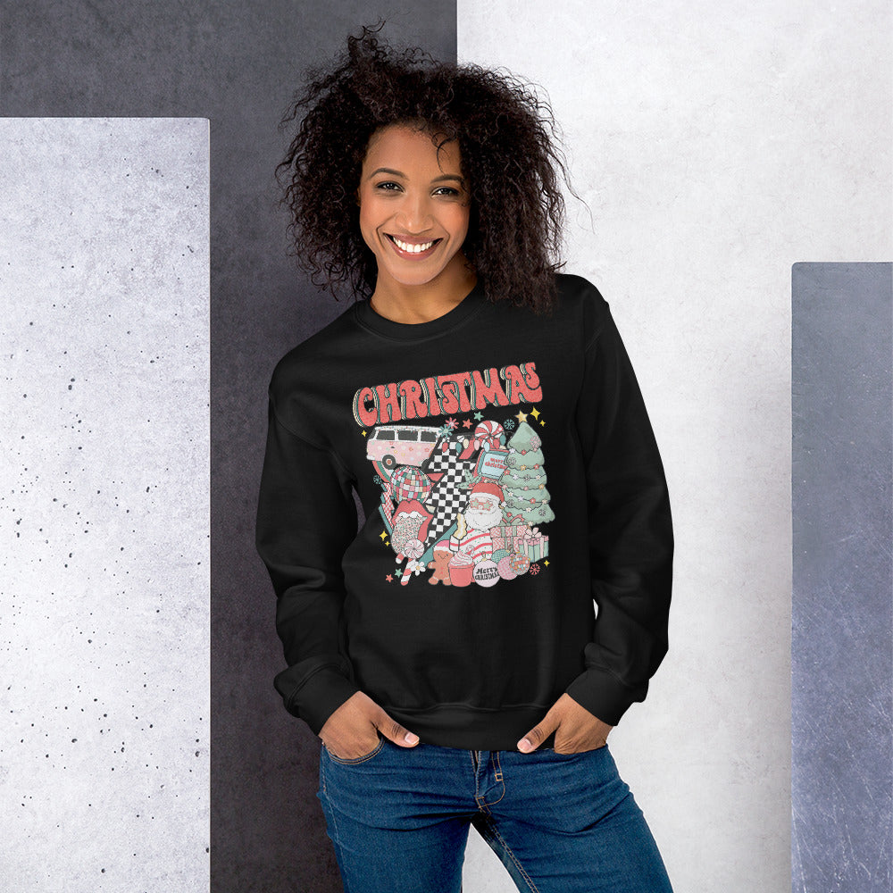 Christmas cake Disco Sweatshirt