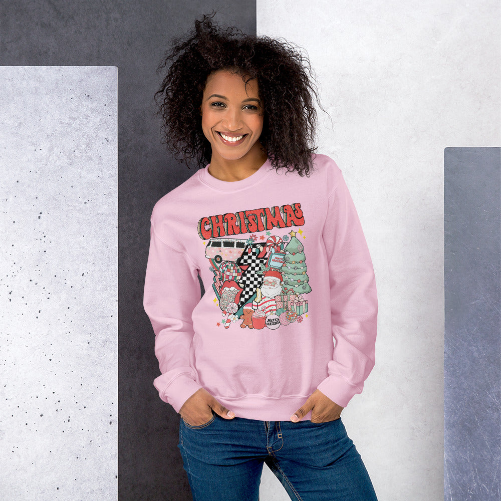 Christmas cake Disco Sweatshirt