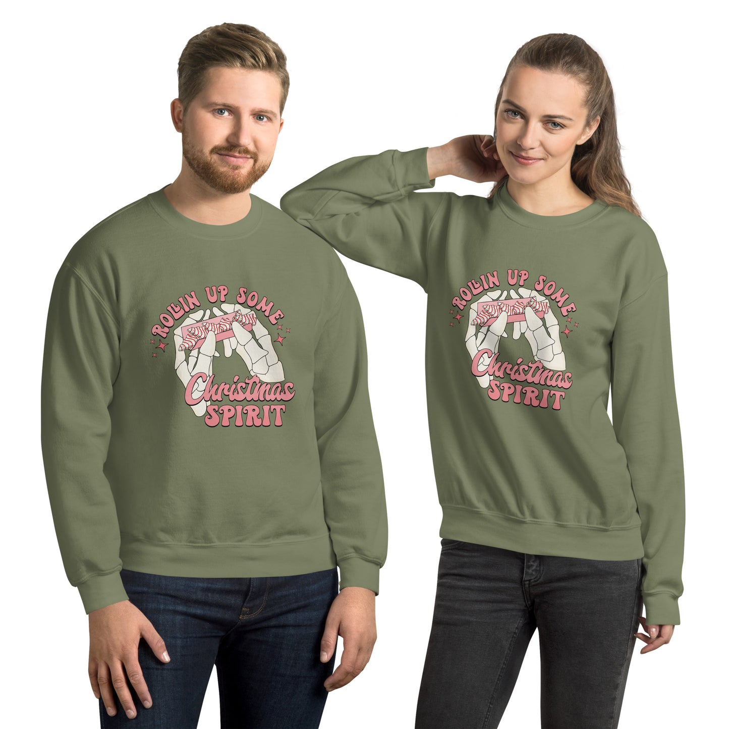 rolling Christmas Sweatshirt