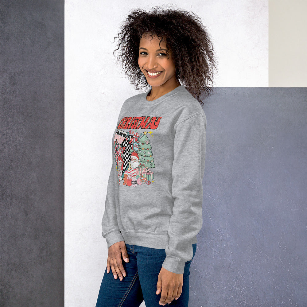 Christmas cake Disco Sweatshirt