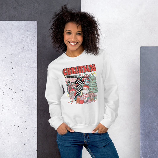 Christmas cake Disco Sweatshirt