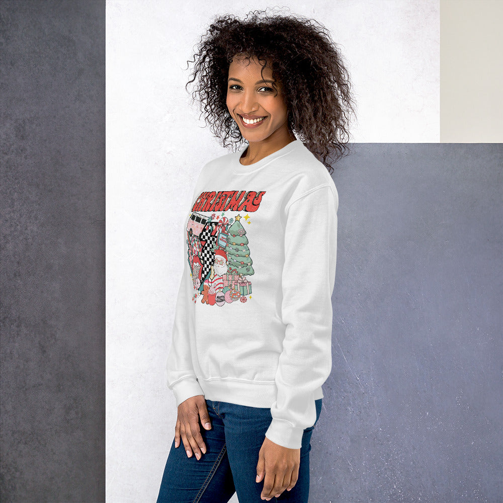 Christmas cake Disco Sweatshirt