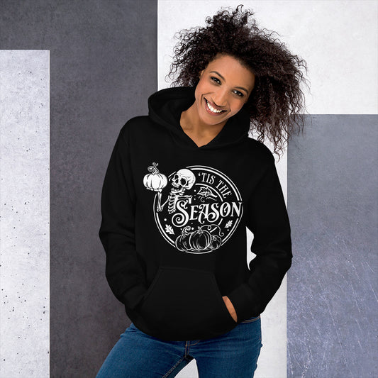 tis the season skeleton hoodie