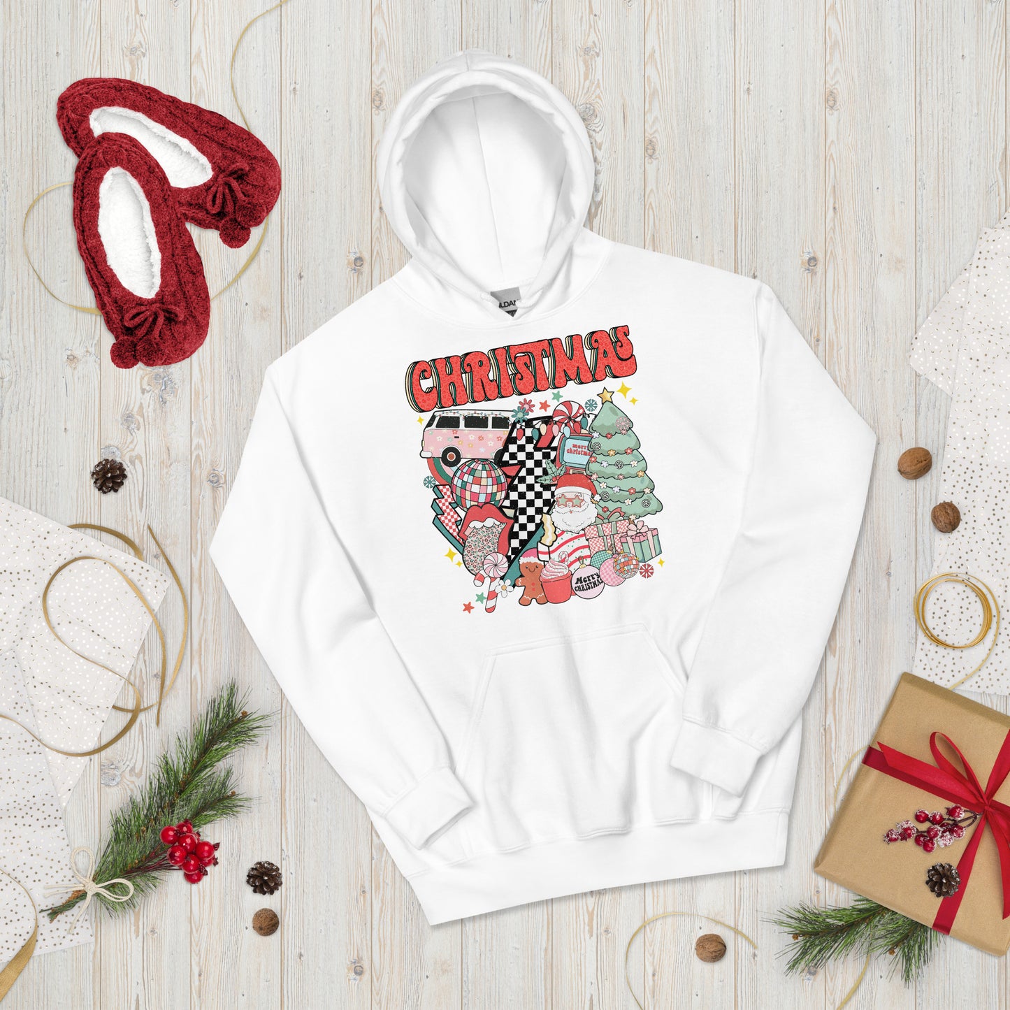 Christmas cake disco Hoodie